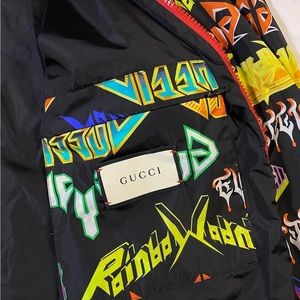 Black & Colored Gucci Windbreaker